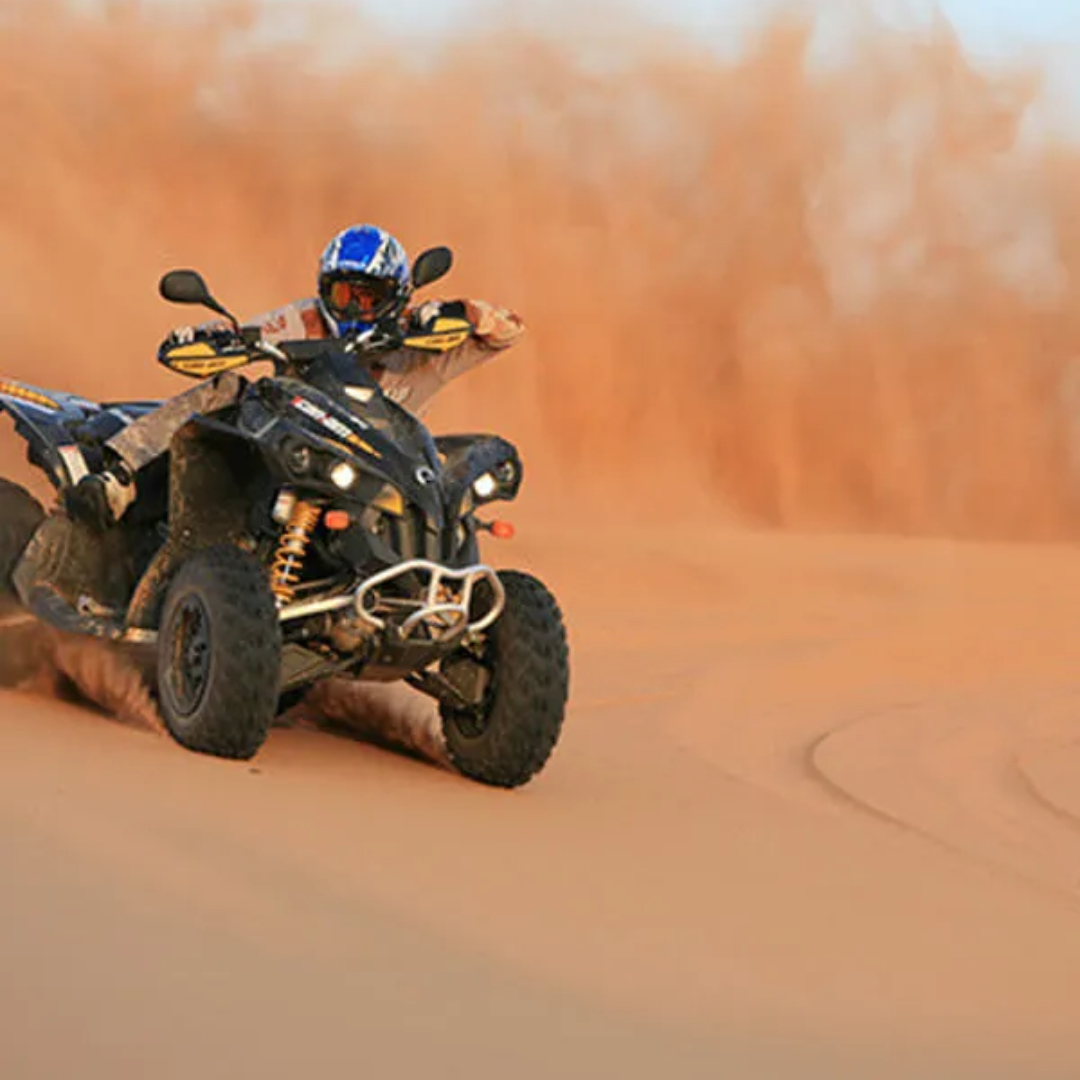 Quad Biking ATV on Sand Dunes