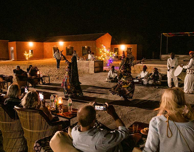 Cultural folk evening at Samtara Desert Camps